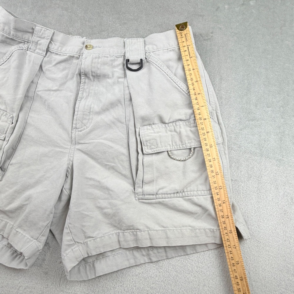 Columbia PFG Bonehead Cargo Shorts Men's Large Gray Cotton Fishing Hiking FM4012 - Picture 5 of 14